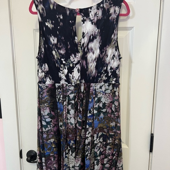Simply Vera High Low Floral Pleated Dress XL - Picture 5 of 5